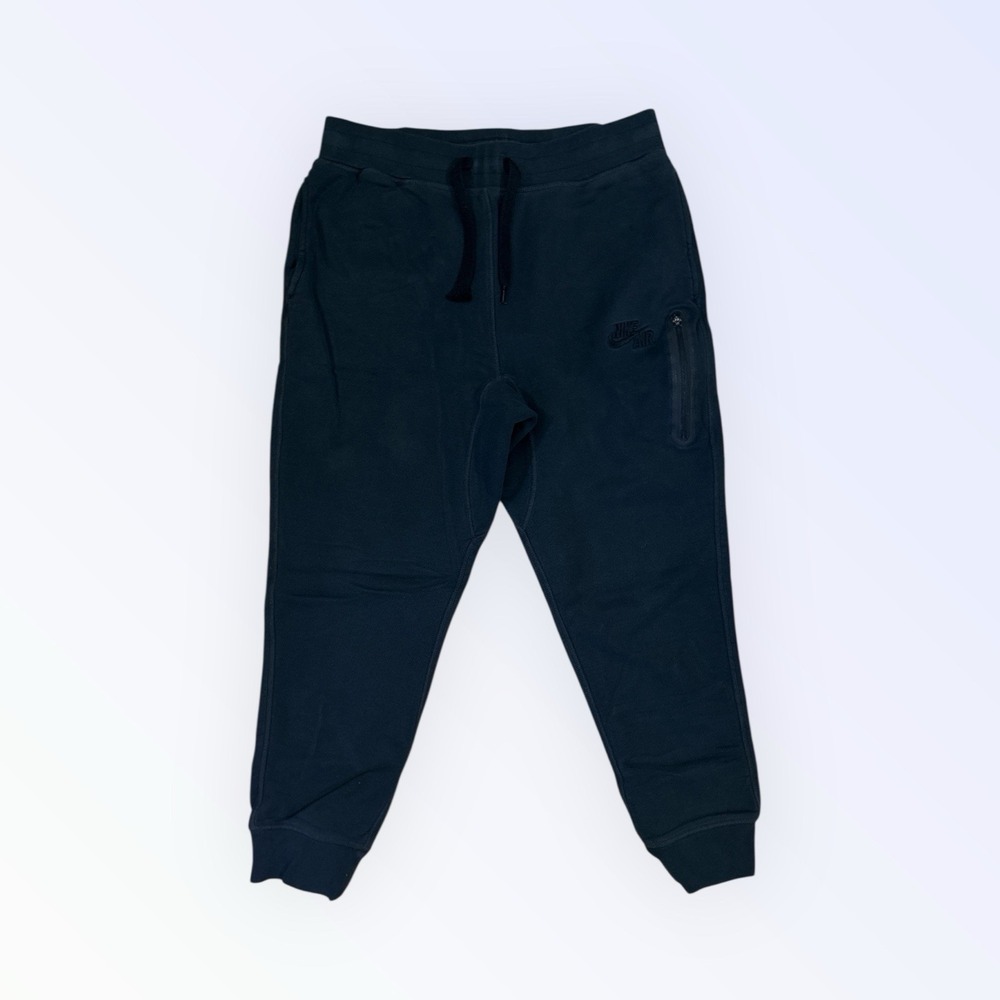 NIKE‎ TECH JOGGER FLEECE MENS LARGE BLACK ZIPPER POCKET